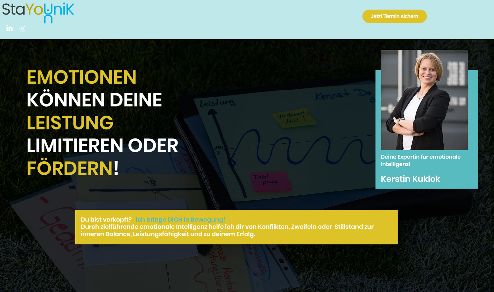 Website StaYoUniK – Expertin für emotionale Intelligenz